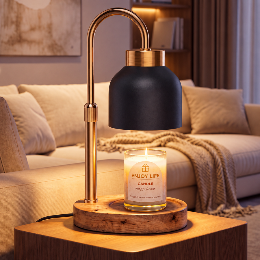 Adjustable Candle Warmer Lamp with Timer & Dimmer