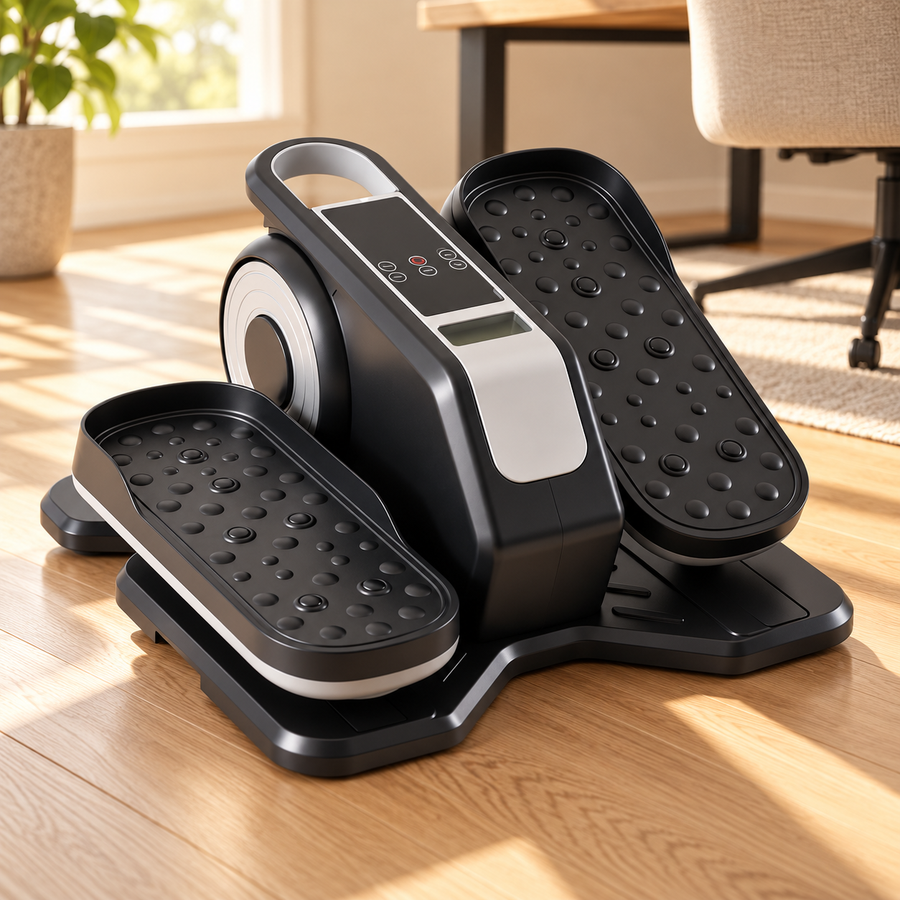 Under-Desk Elliptical Pedal Exerciser with Adjustable Speed & LED Display
