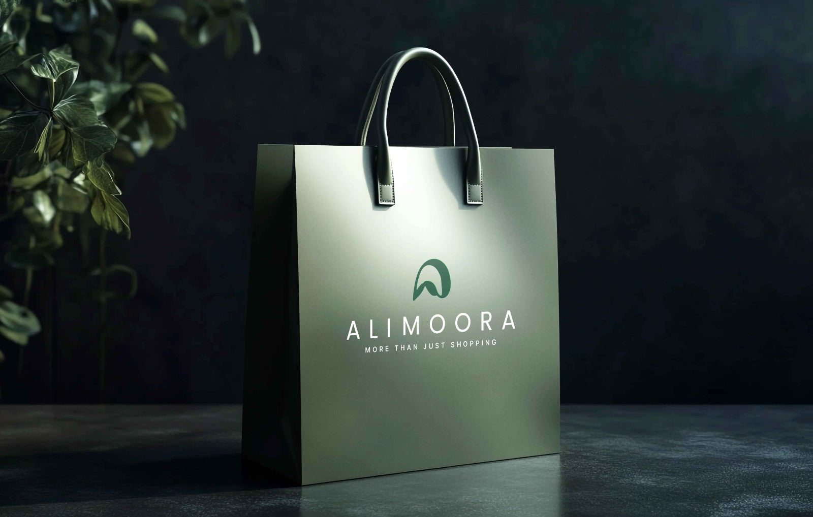 Alimoora branded shopping bag