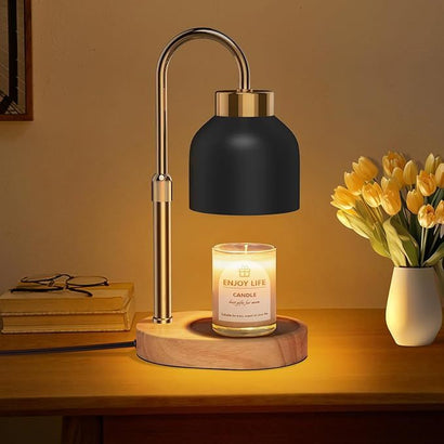 Adjustable Candle Warmer Lamp with Timer & Dimmer